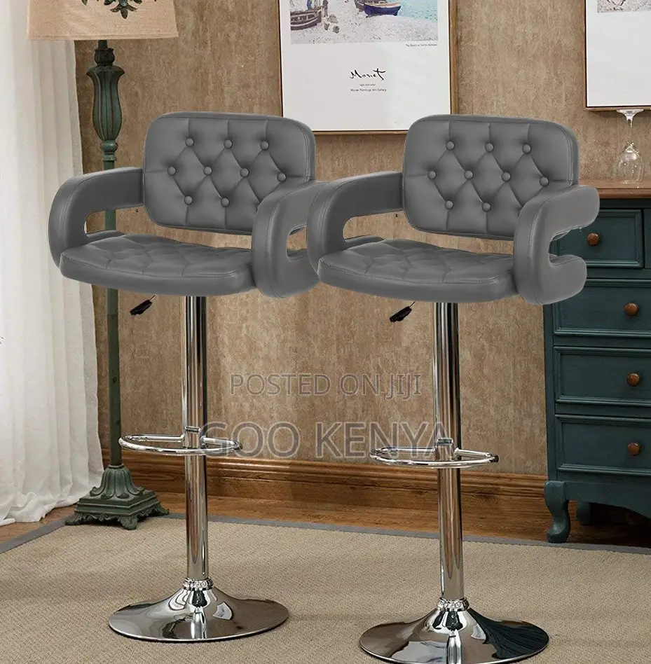 Home Bar Stool; Ergonomic Synthetic Leather Stool for Commercial Space