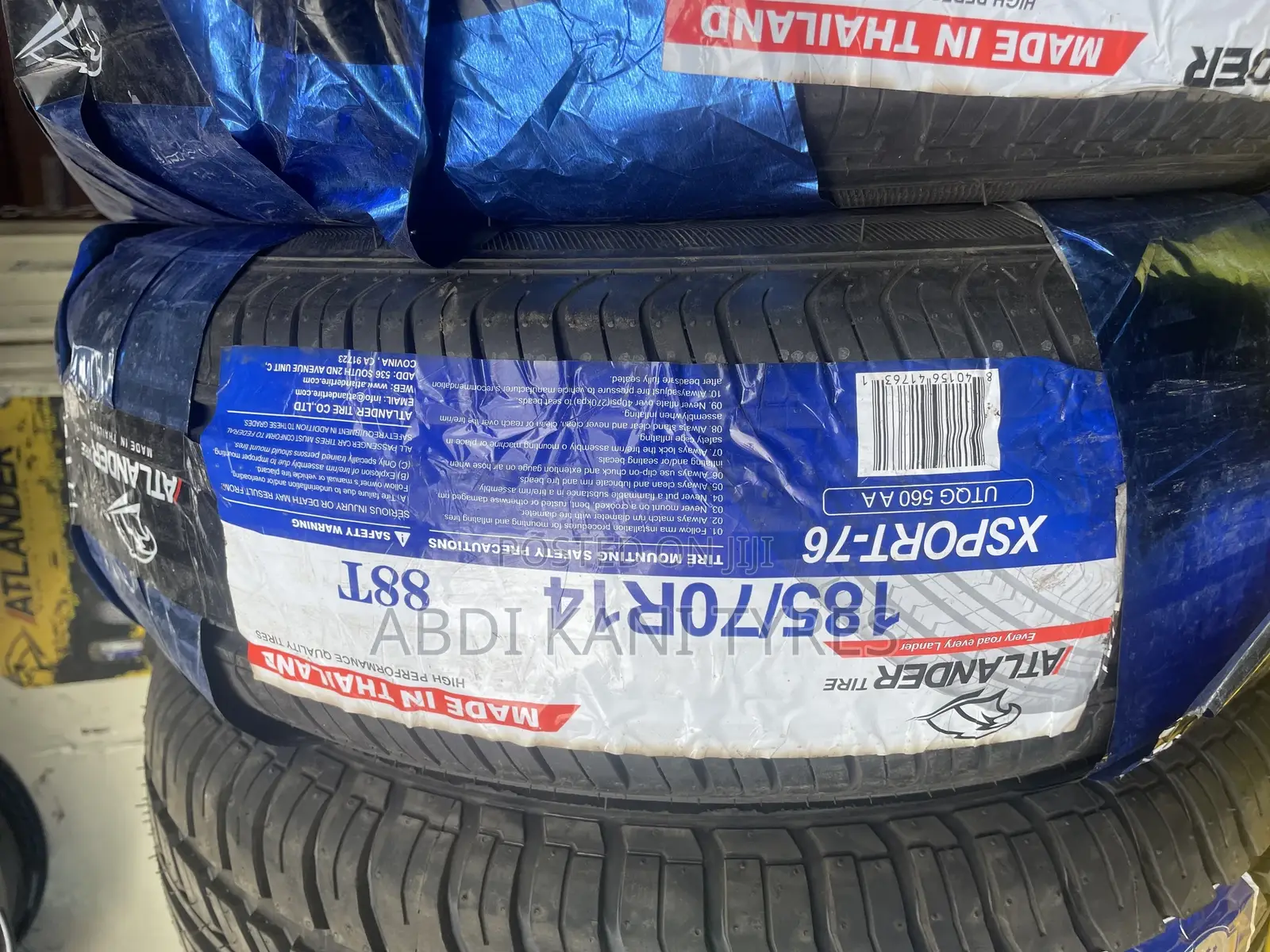 185/70r14 Atlander Tires (Made in Thailand)