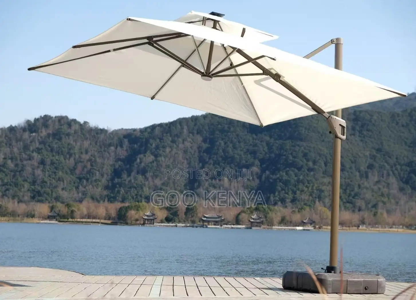 Home Umbrella; Heavy-Duty Weather-Resistant Patio Sun Umbrella