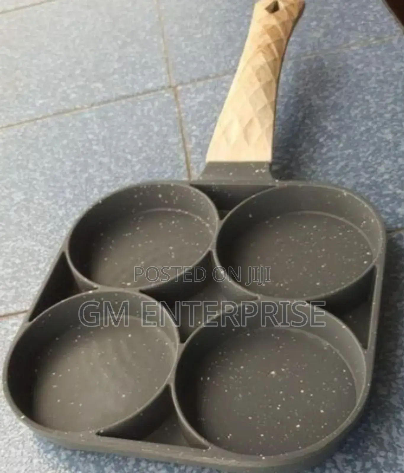 High Quality Heavy Granite Non~Stick 4 Slot Pan Cake /Egg Pan