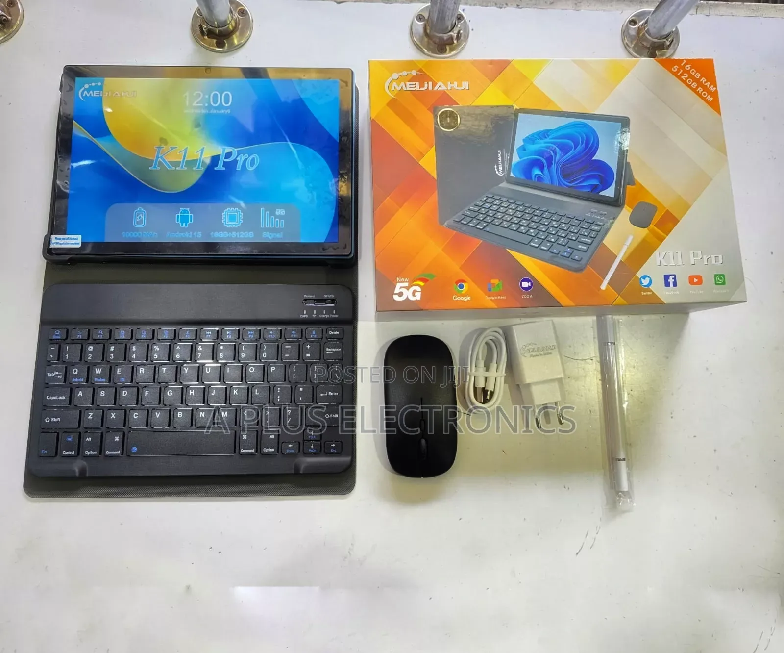  Pro Tablet With Keyboard and Mouse + Chargers 16+256gb