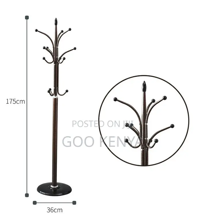 Home Hanger; Sturdy Tube Tree Metal Organizer Coat Stand