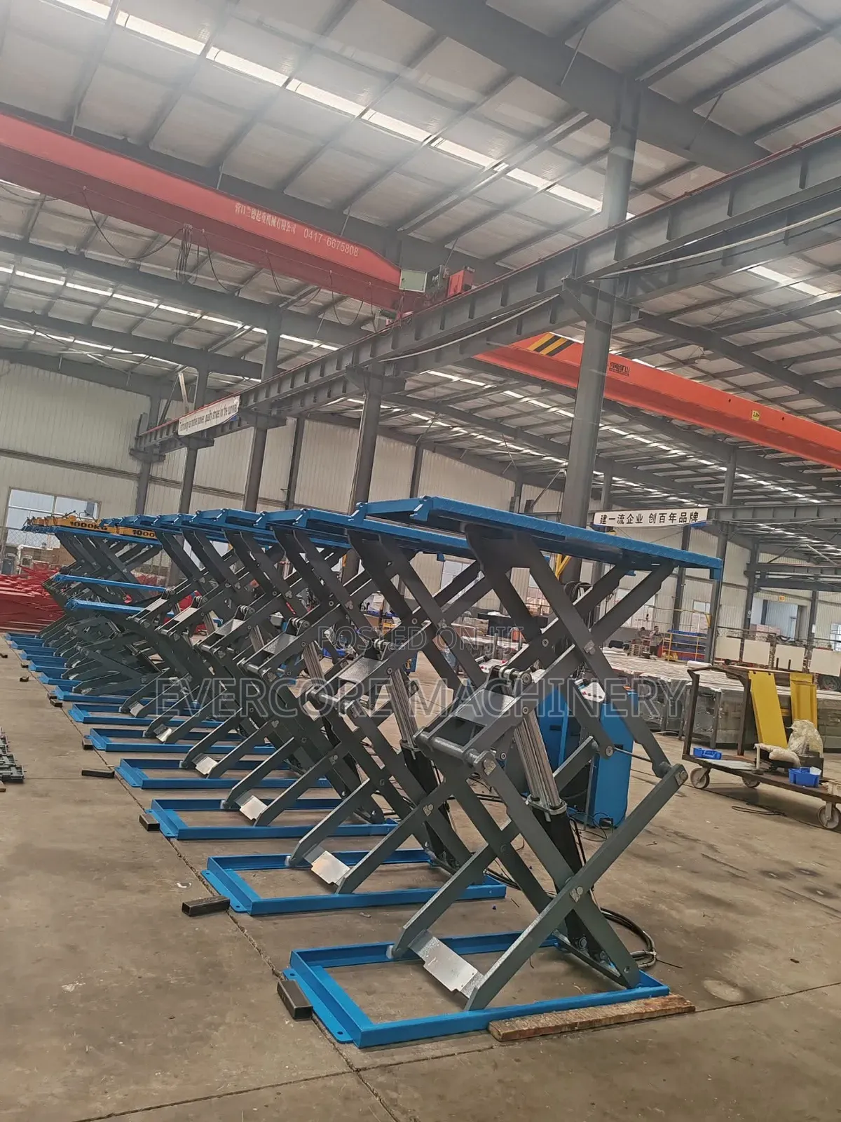 Heavy Duty Highrise Scissor Lift 1.85m Rise Electro-hydraulic.