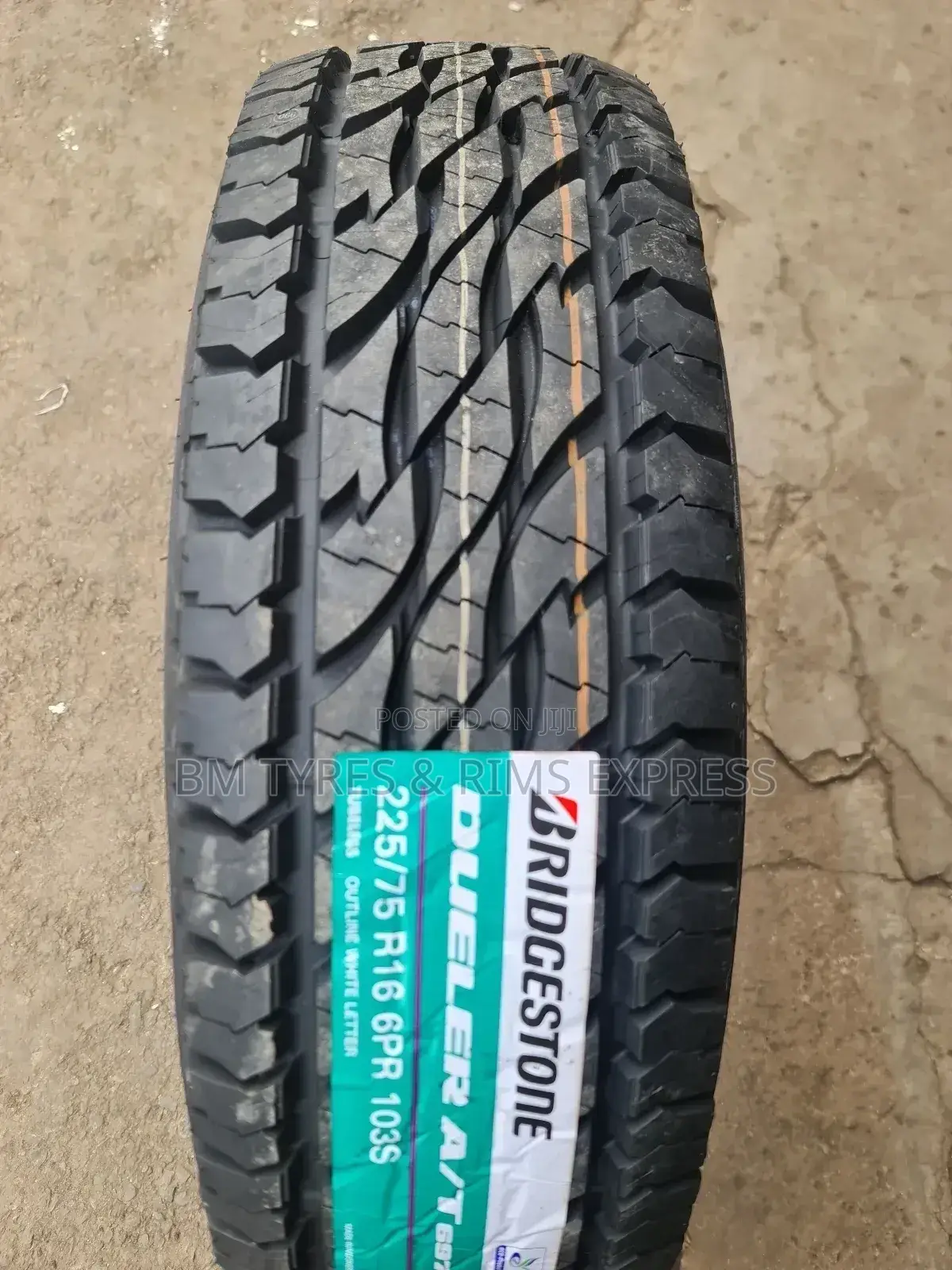 225 /75 R16 Bridgestone Tyres (All Terrrain) Commercial.