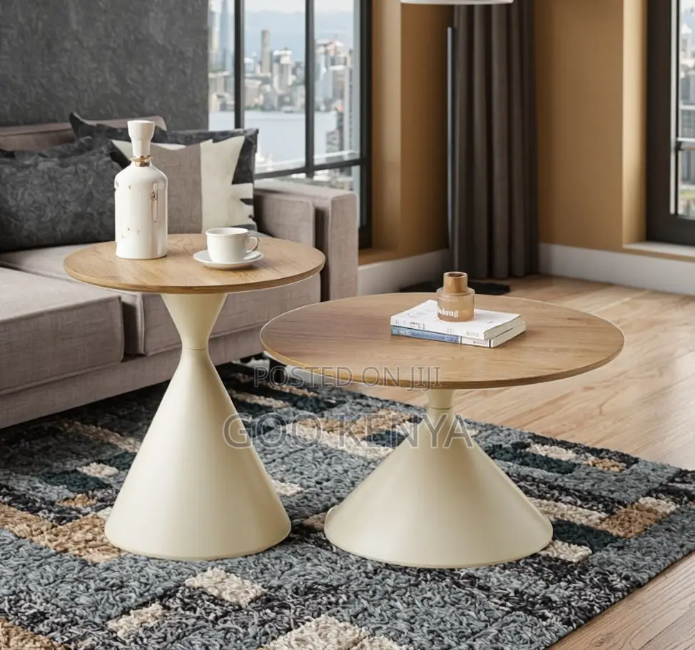 Home Table; Multi-Purpose Living Room Compact Wooden Coffee Table Set