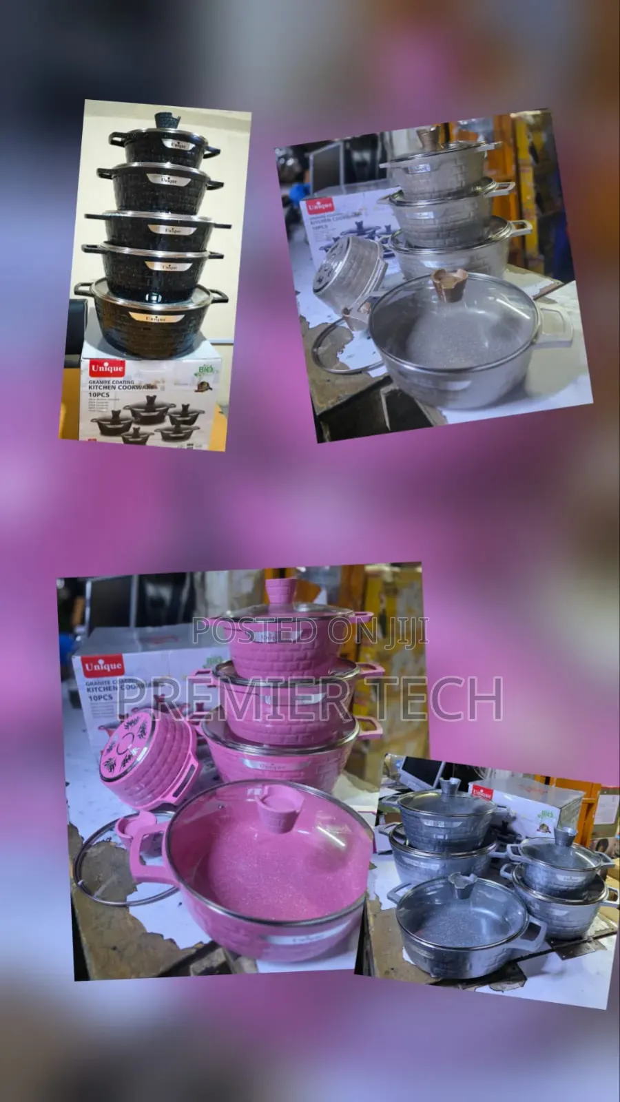 10pcs Unique Granite Cookware Set