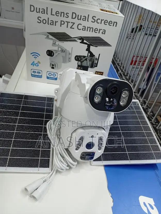 FHD Solar Camera PTZ Ubox Dual Lens CCTV 4g Camera