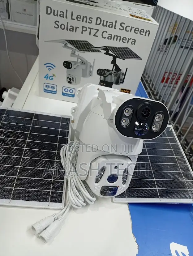 Intelligence 6mp Ubox Dual Lens 4g Solar Powered CCTV Camera