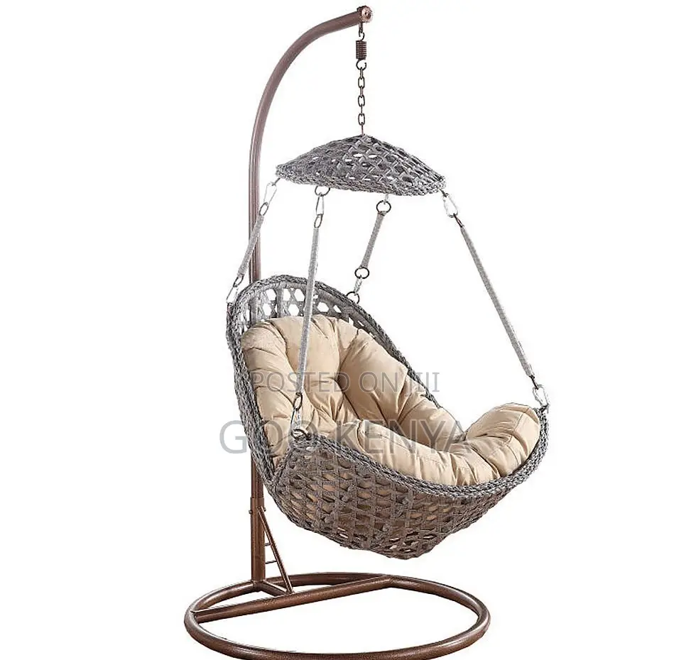 Home Chair; Outdoor Garden Rattan Wicker Hanging Chair With Stand