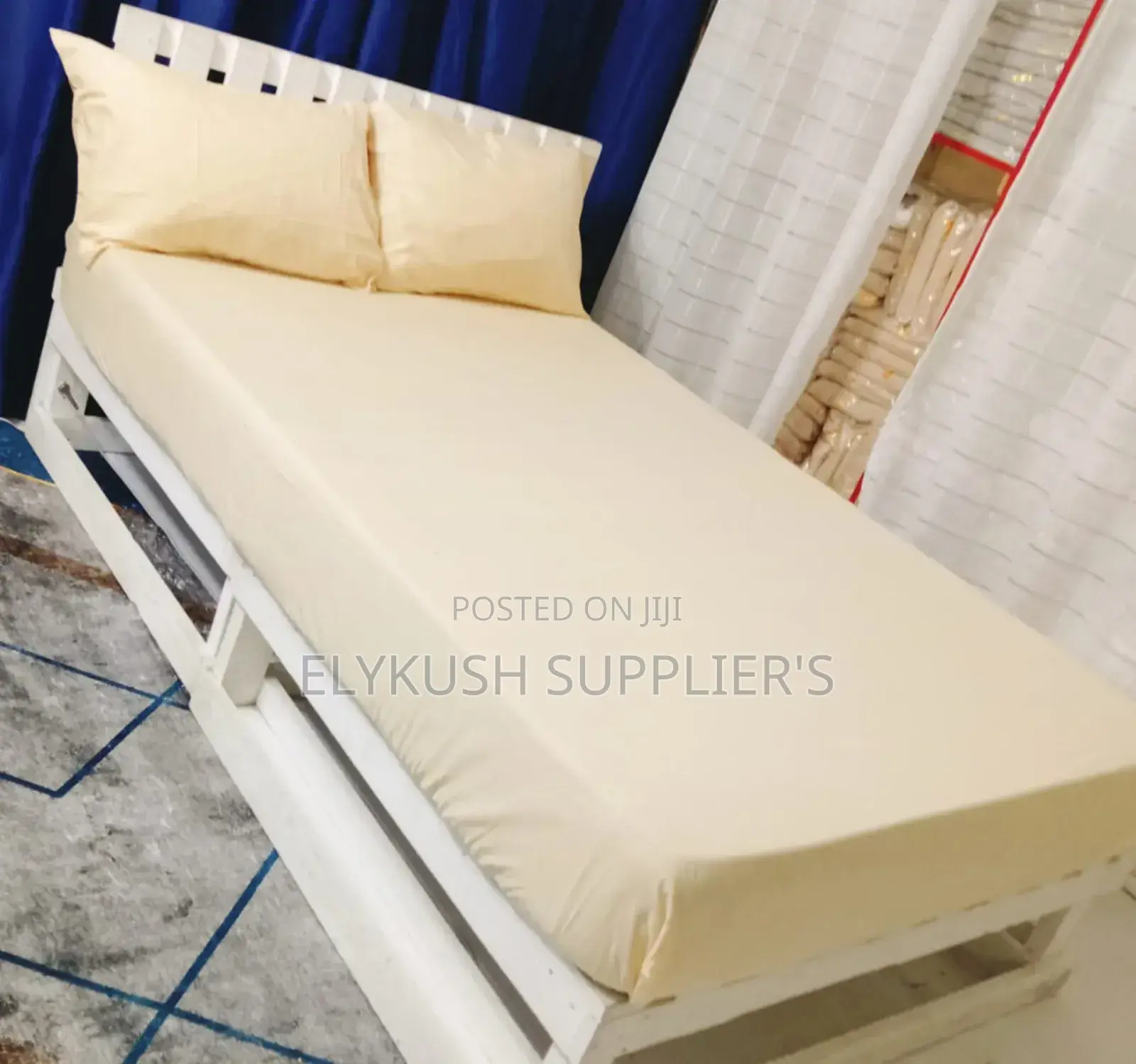 * (3pc) %Cotton Fitted Bedsheet Set*