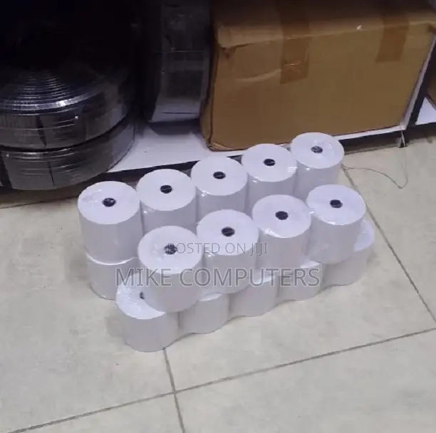 50 Pieces of 80mm X 80mm X 13mm Thermal Paper Rolls