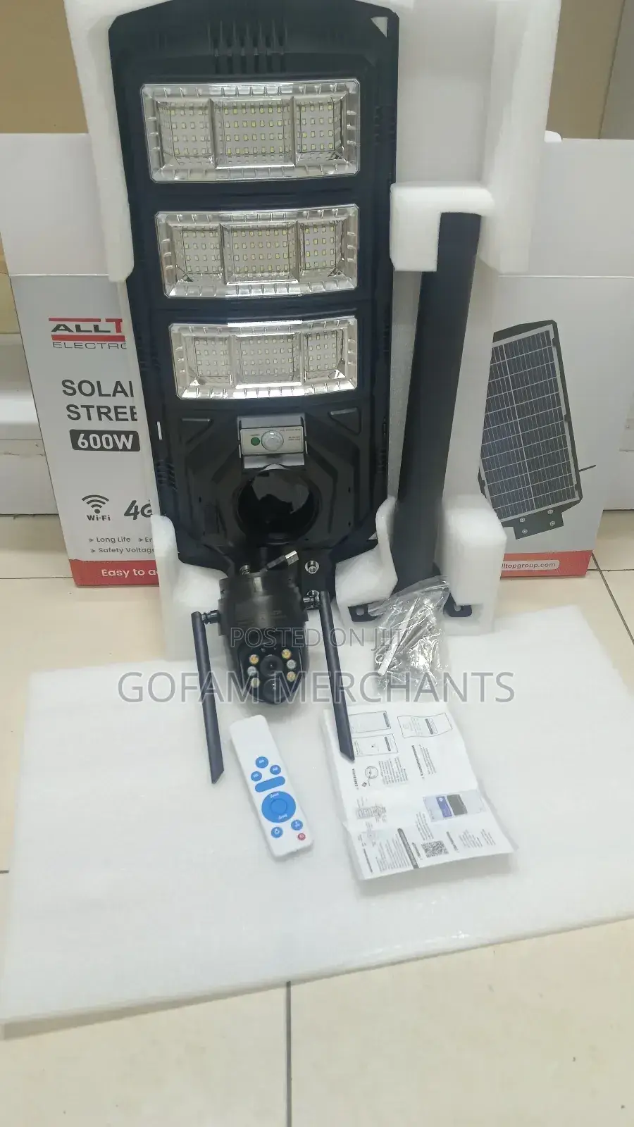 Solar Camera Streetlight 600w