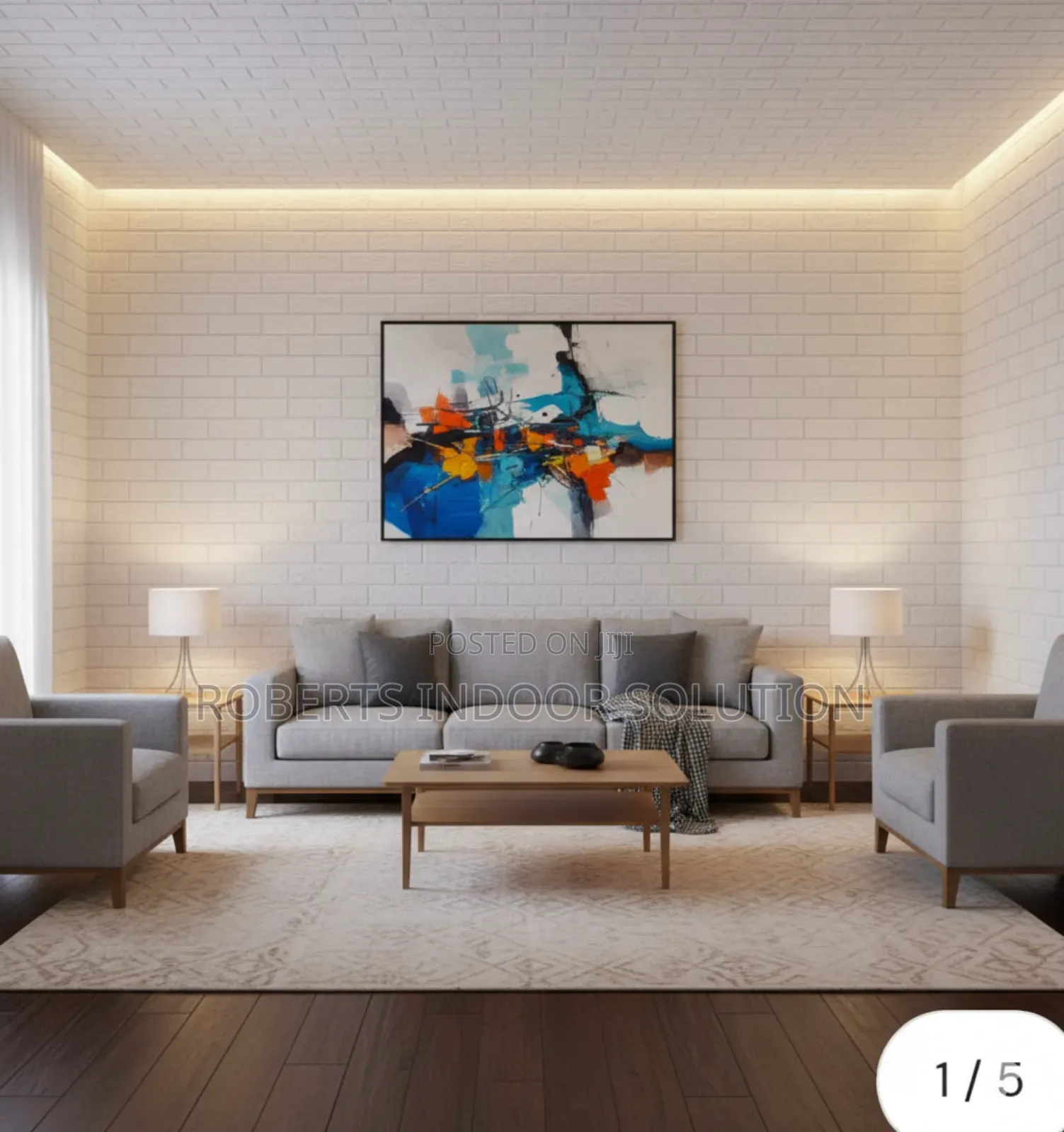 Elegant White 3d Foam Wall Panels 70x70cm