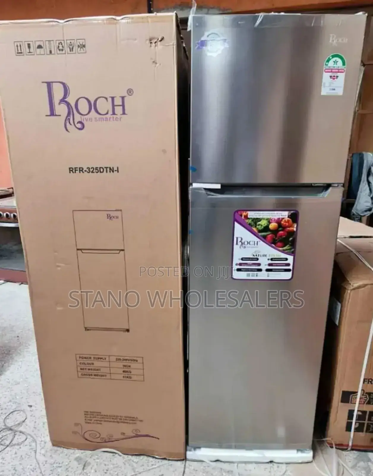 Roch 255 Double Door Refrigerator