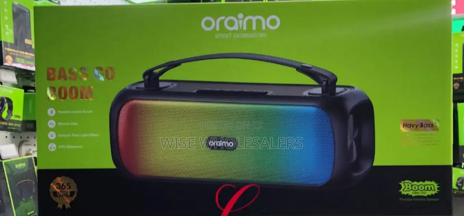 Oraimo Bass Go Boom Speaker.