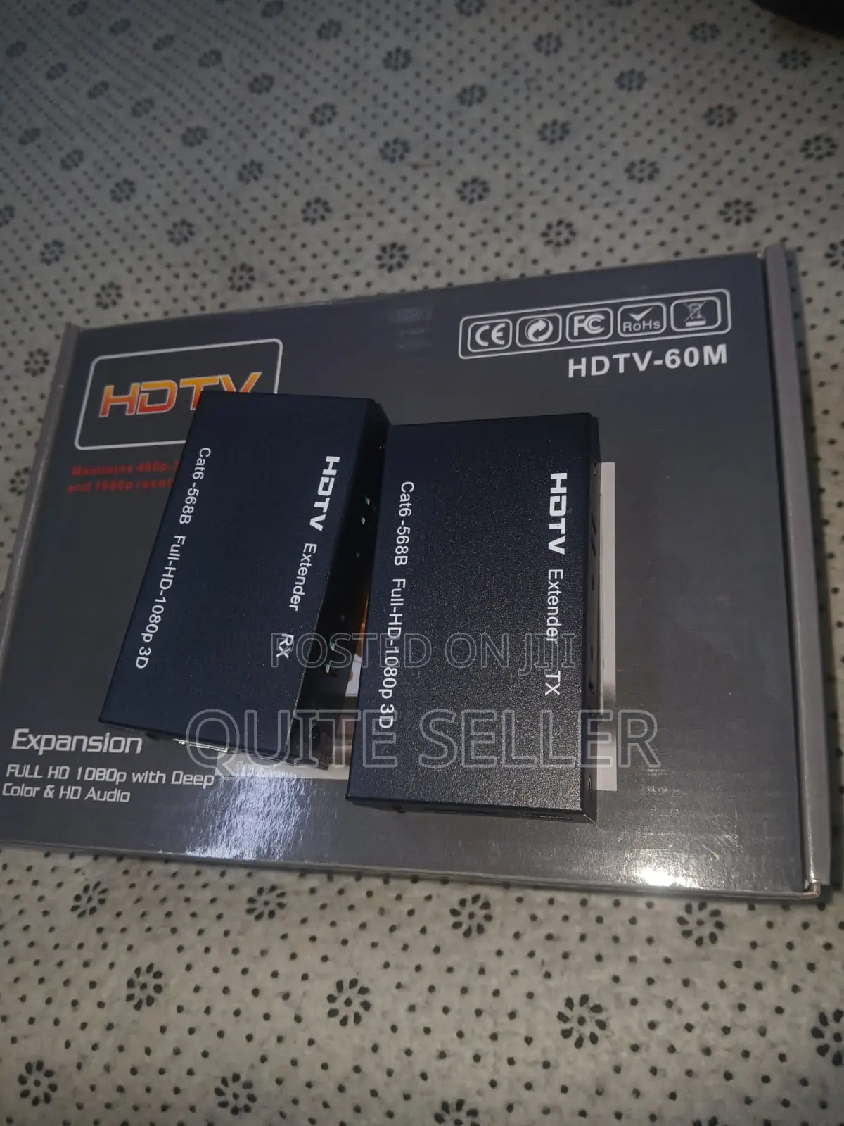 HDTV-60m Extender Transmits Hdmi Signal 60 Over Single Cat5e/Cat6 Cabl
