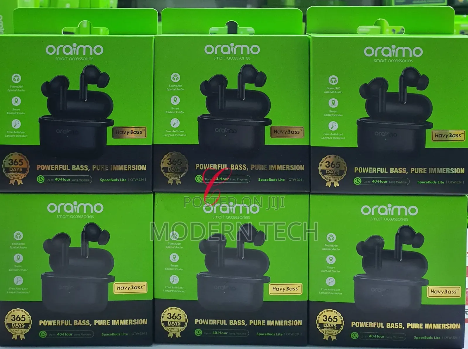 Oraimo Spacebuds Lite Sound360 Anti-Lost True Wireless Earbuds