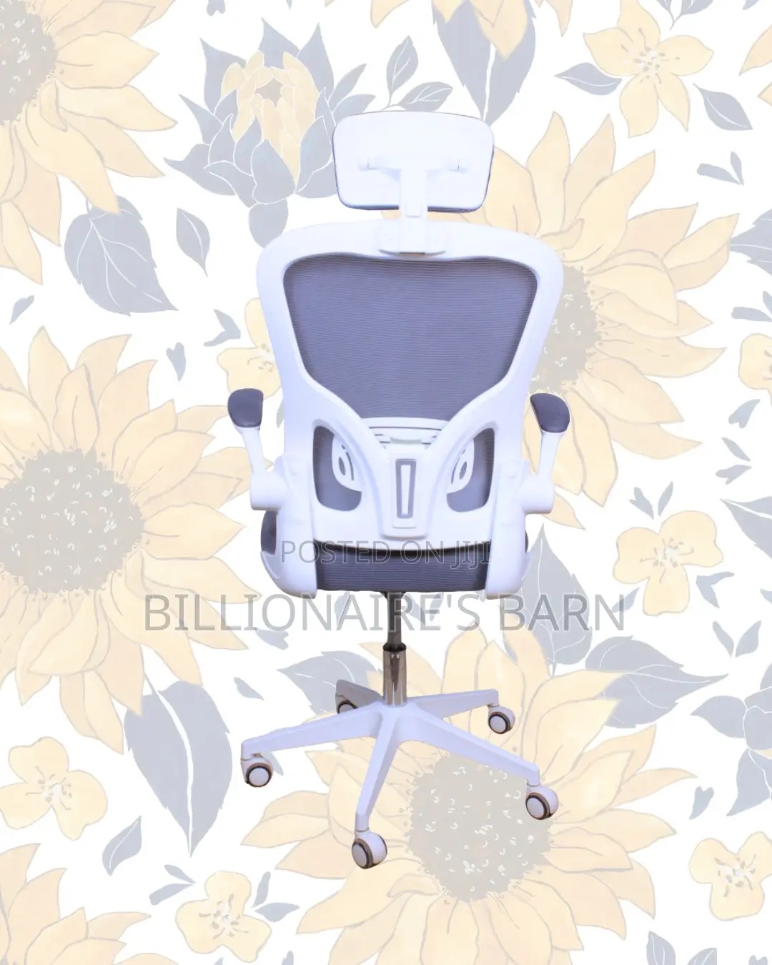 Modern White Breathable Ergonomic Breathable Office