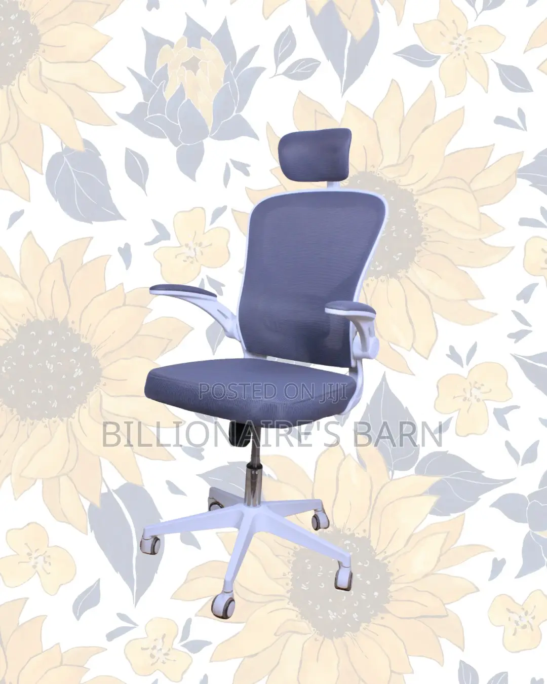 Modern White Breathable Ergonomic Breathable Office