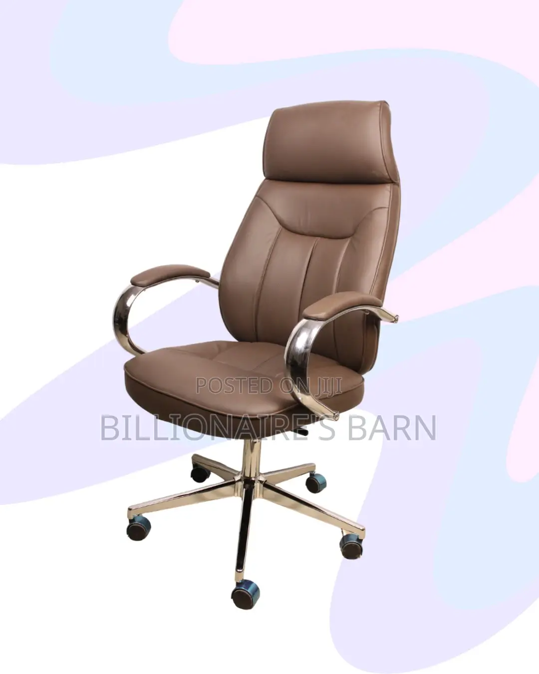 Swivel Leather Finish — Brown | Order Yours Today
