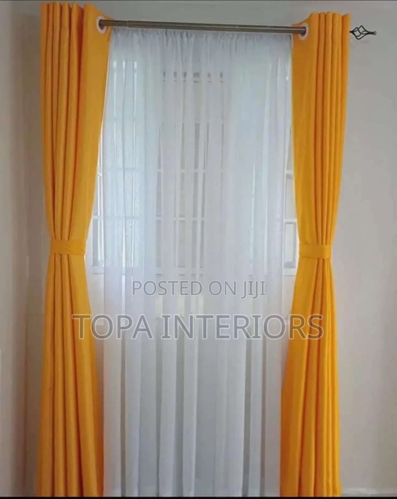 Plain Mustard Yellow Curtains for House Decoration and Privacy