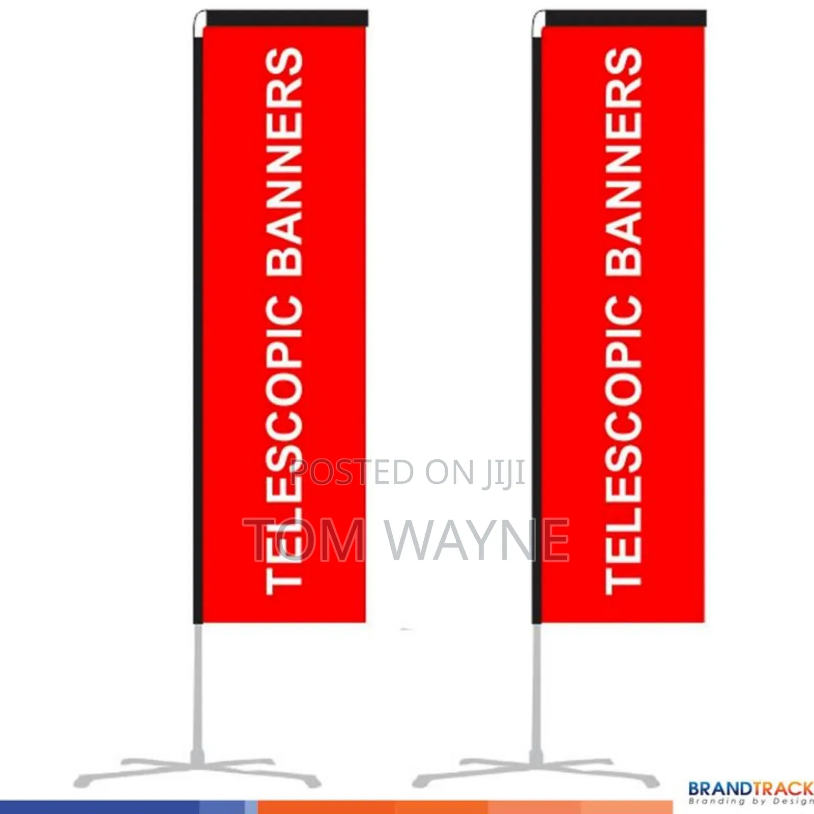 Rectangle Shaped Telescopic Flags