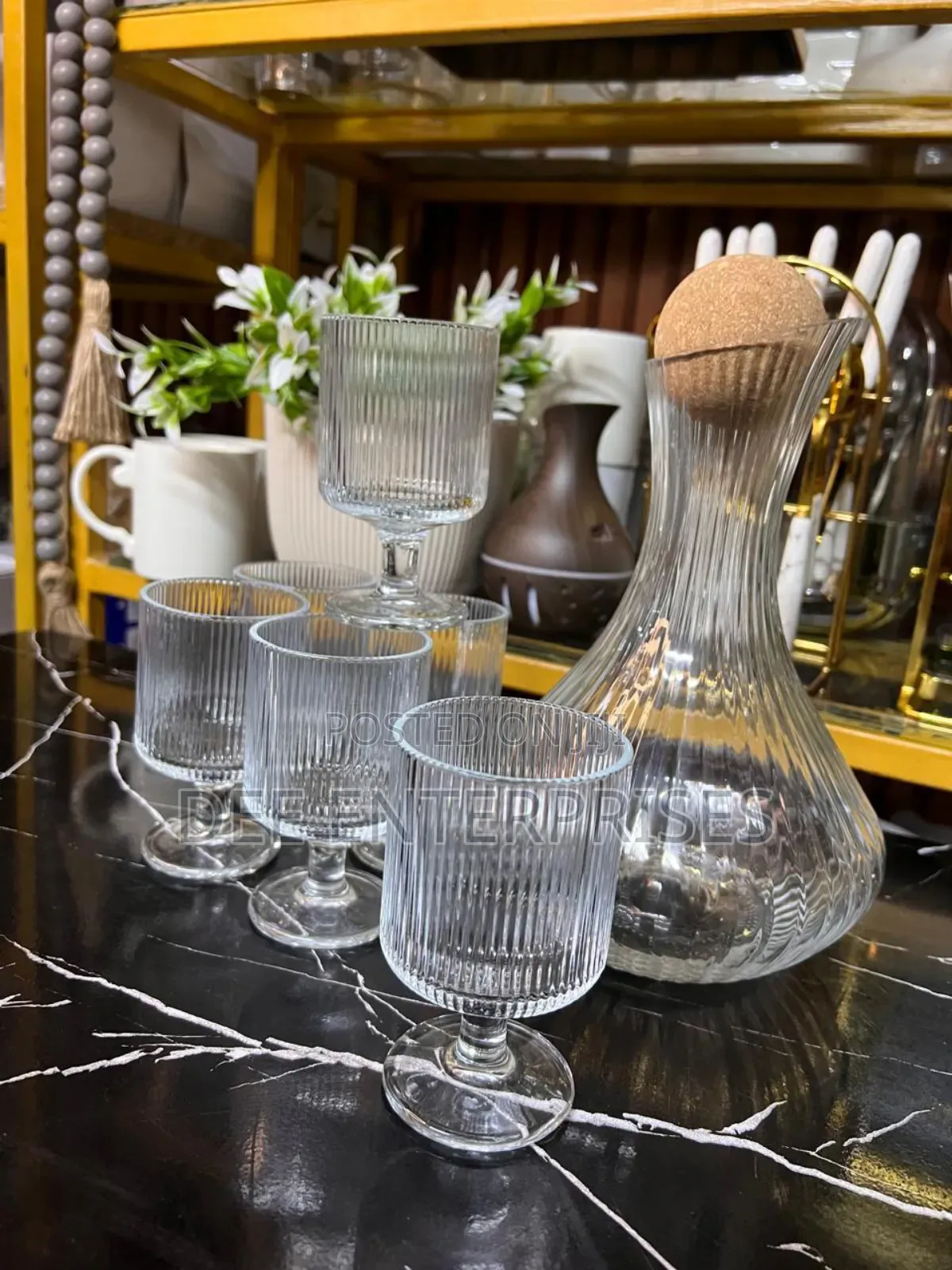 1.5l Decanter ,6pcs Glasses