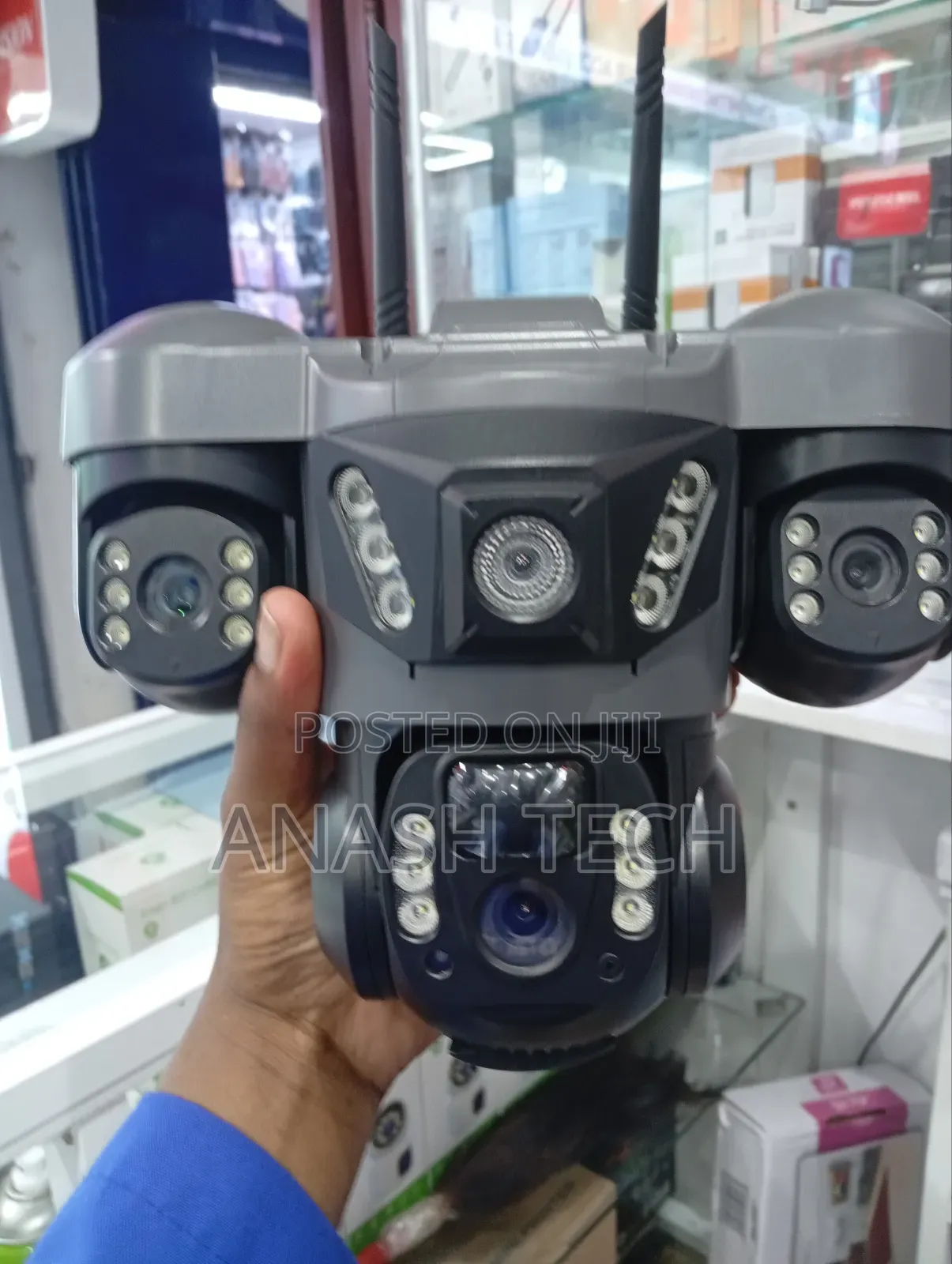 V380 Pro 3 Lens Eyes Outdoor Solar Camera 4g PTZ Waterproof Design