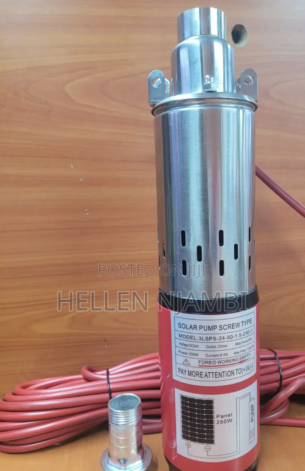Solar Pump 250watts 50mtrs