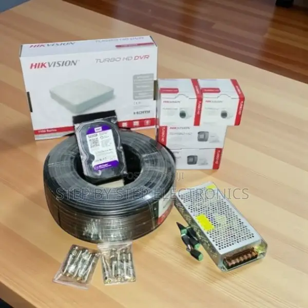 Hikvision 2mp 4 Cam Full Hd CCTV System Kit Package With Motion Alerts