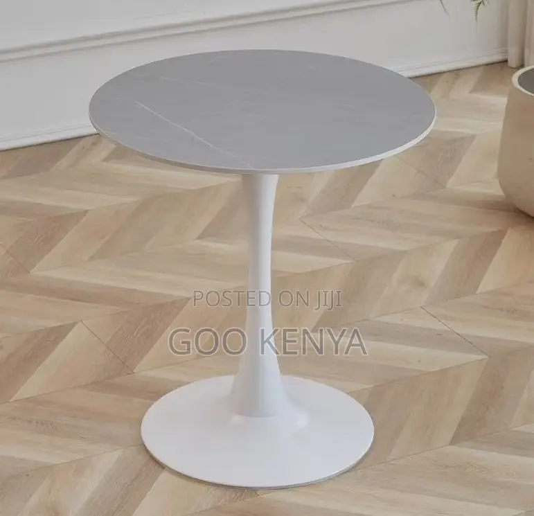 Home Table; Modern Round Marble Balcony Coffee Table