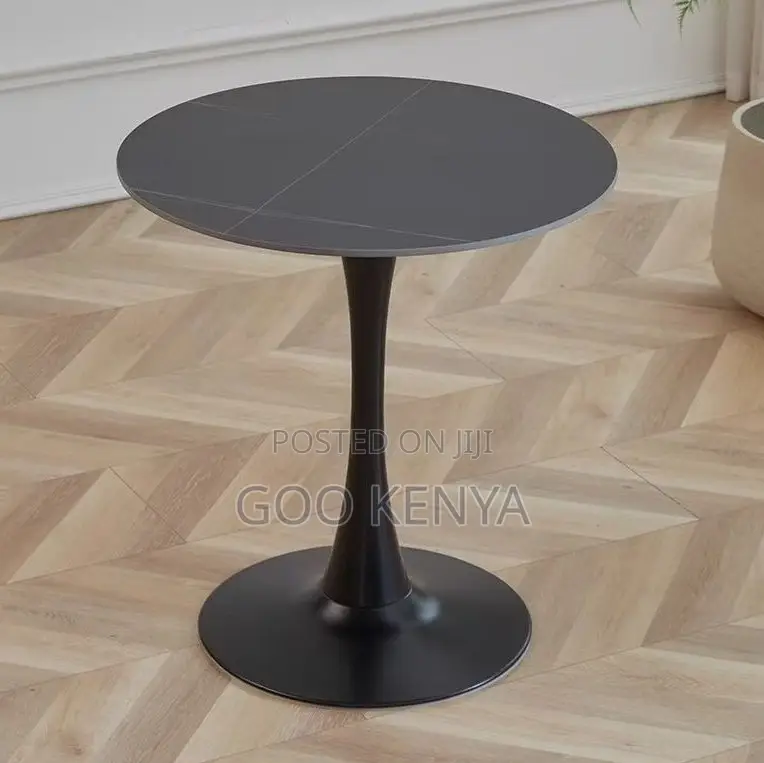 Home Table; Modern Round Marble Balcony Coffee Table