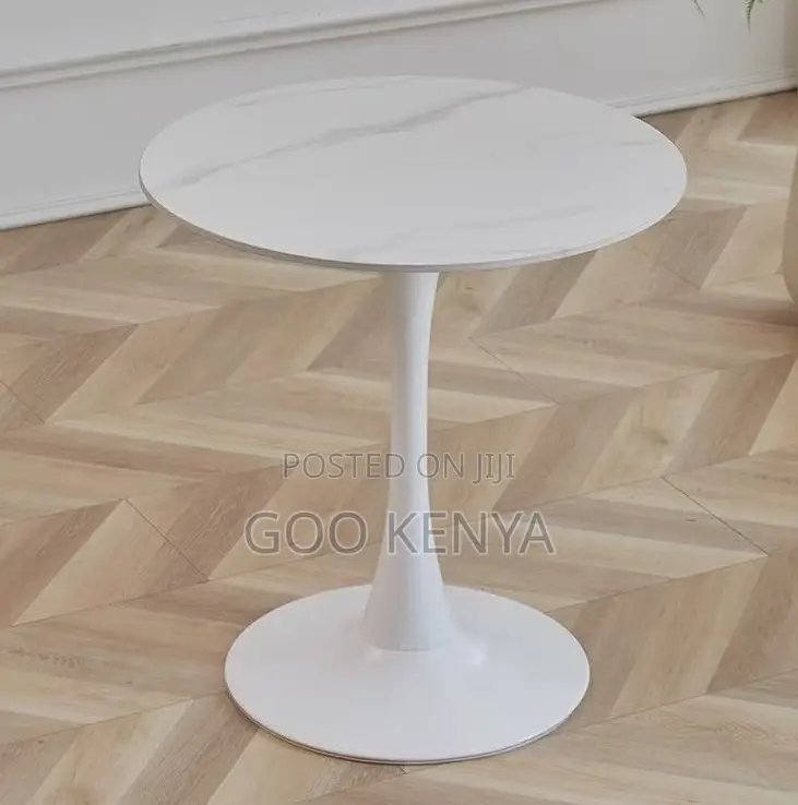 Home Table; Modern Round Marble Balcony Coffee Table