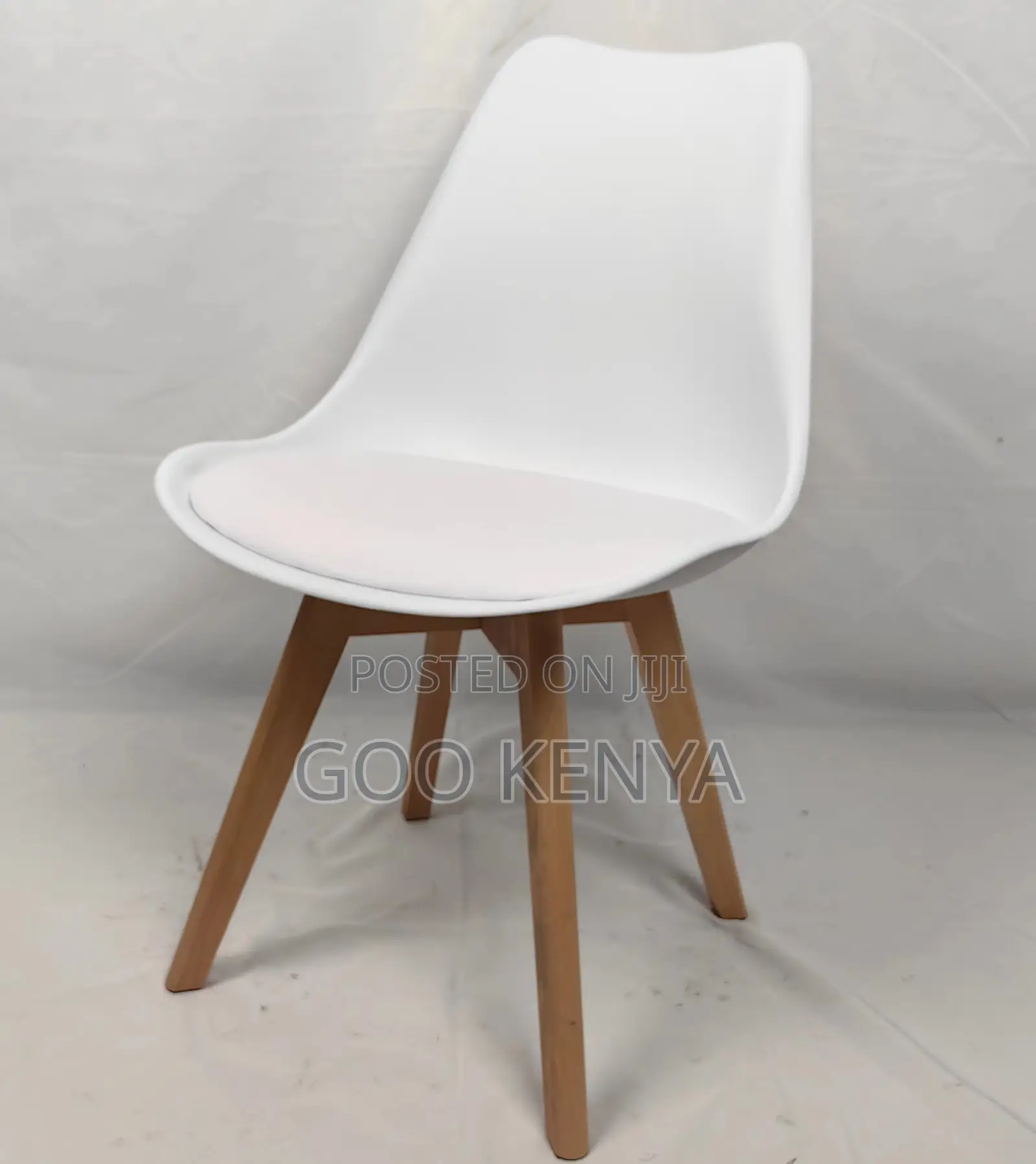 Home Chair; Outdoor Polypropylene Chair With Leather Padded Cushion