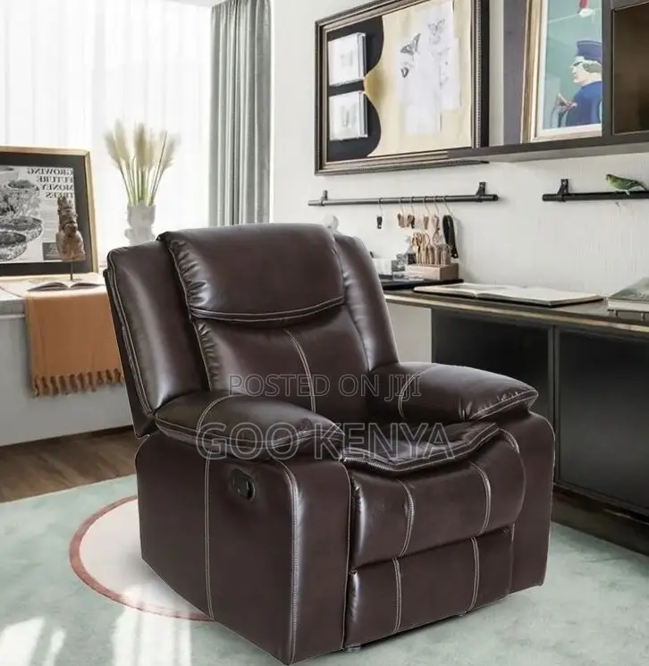 Home Sofa; Adjustable Reclining Chair With Soft Leather Finish