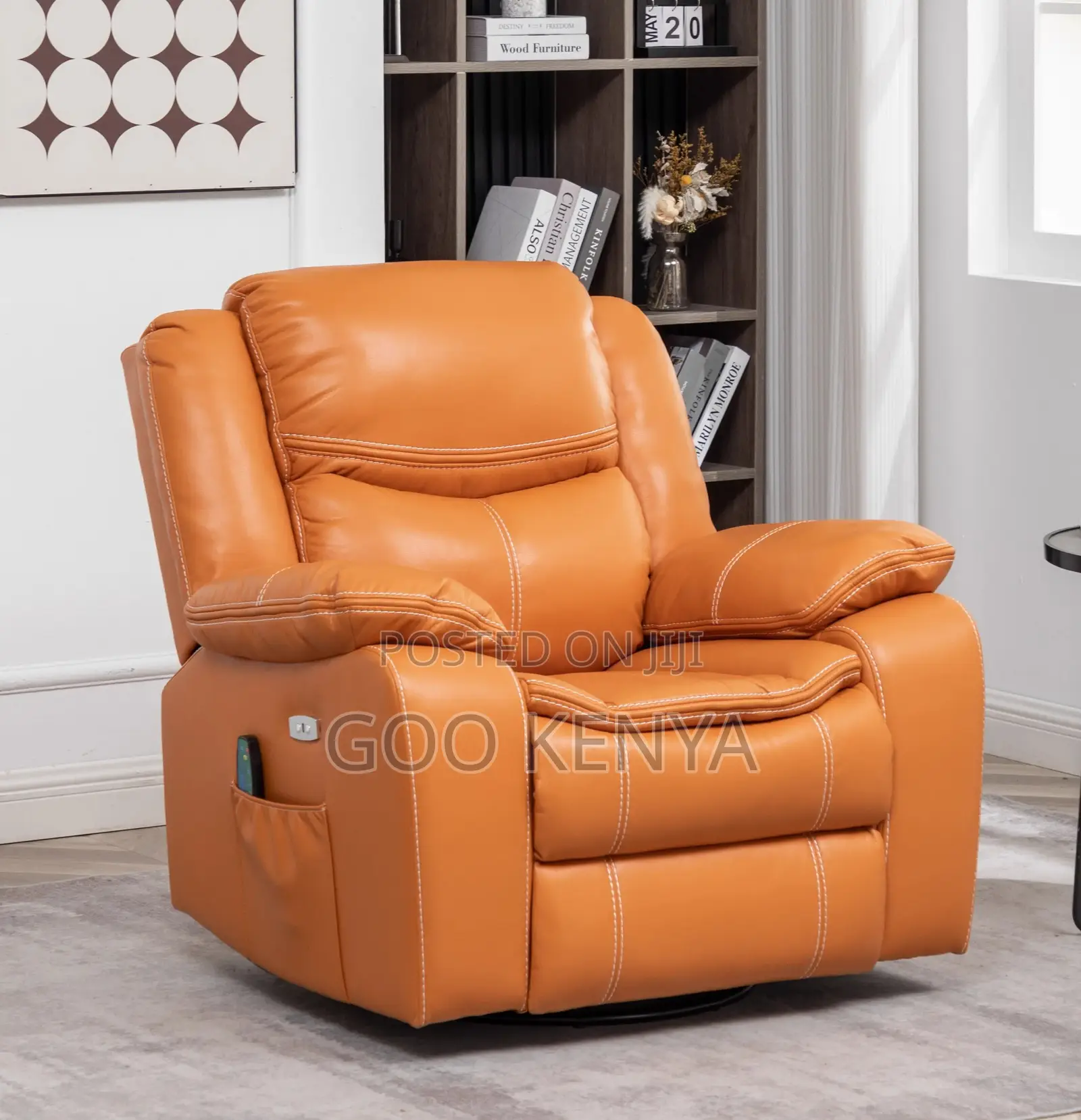 Home Sofa; Premium Leather Recliner Chair With Adjustable Home Design