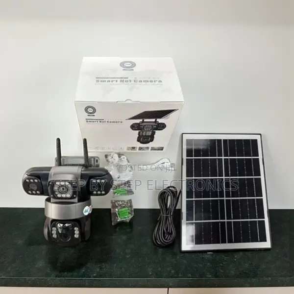 Smart 4g Triple Lens PTZ Solar Security Camera With 8w Panel