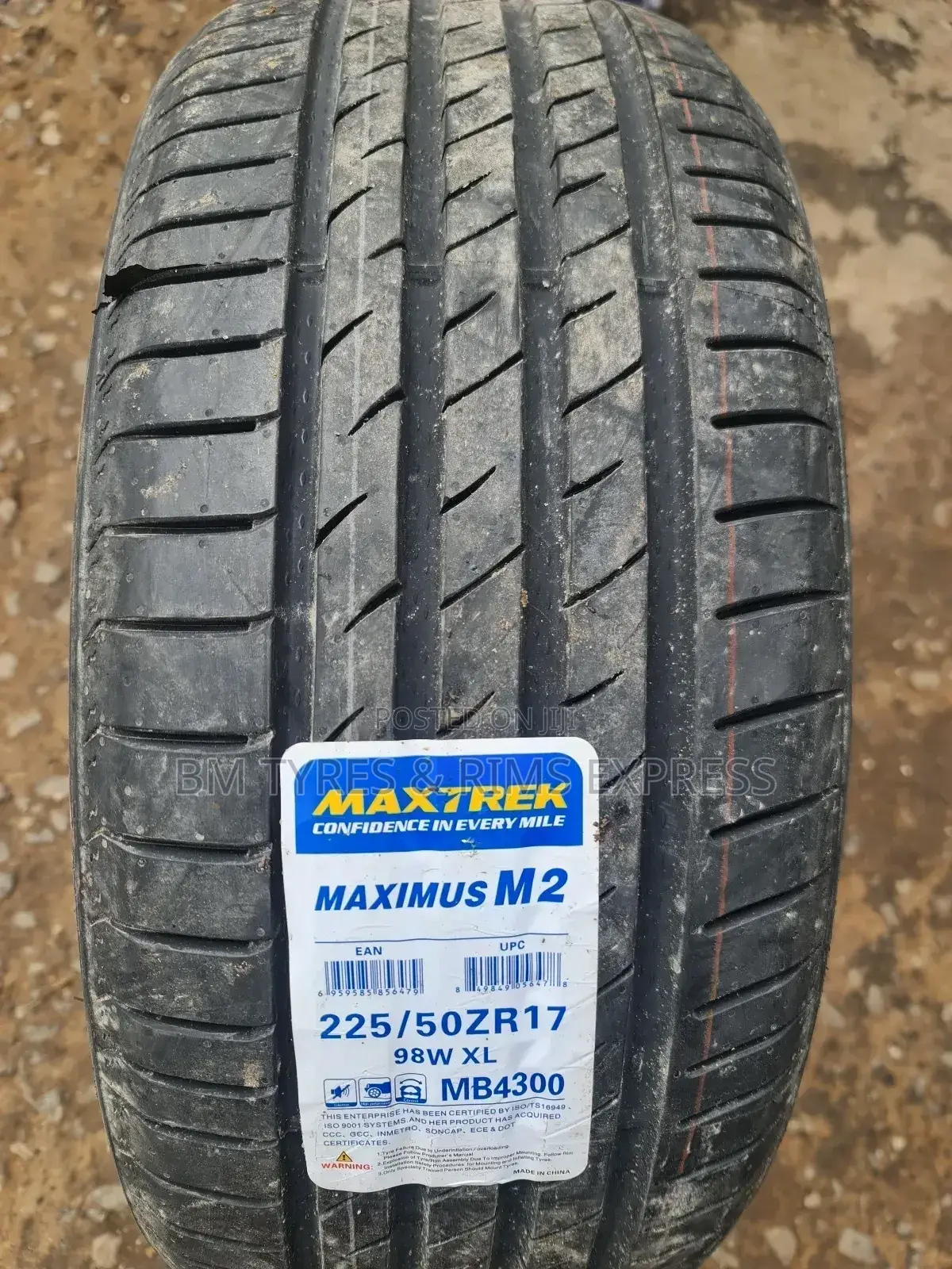 225 /50 R17 Maxtrek (Xl