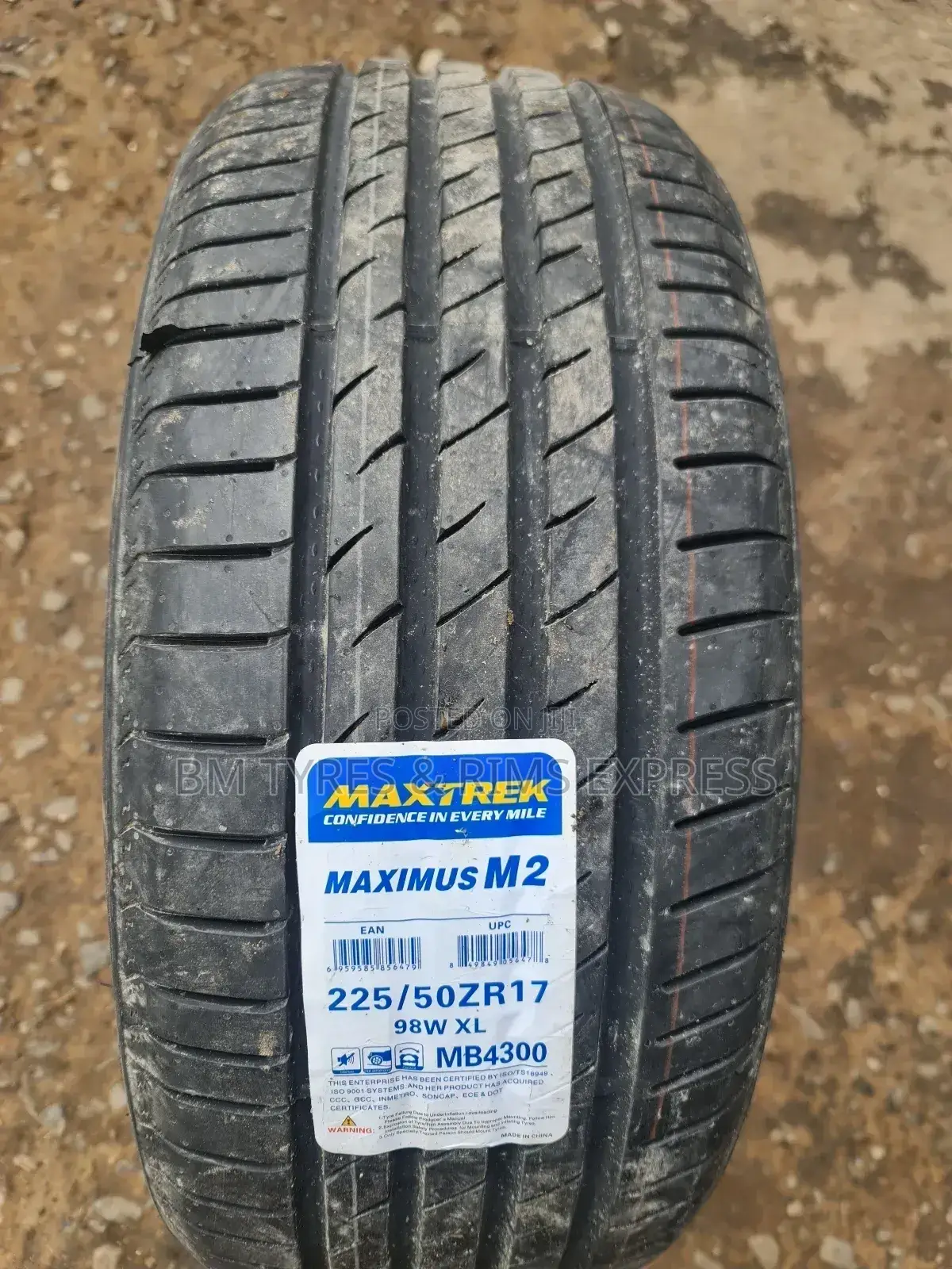 225 /50 R17 Maxtrek (Xl