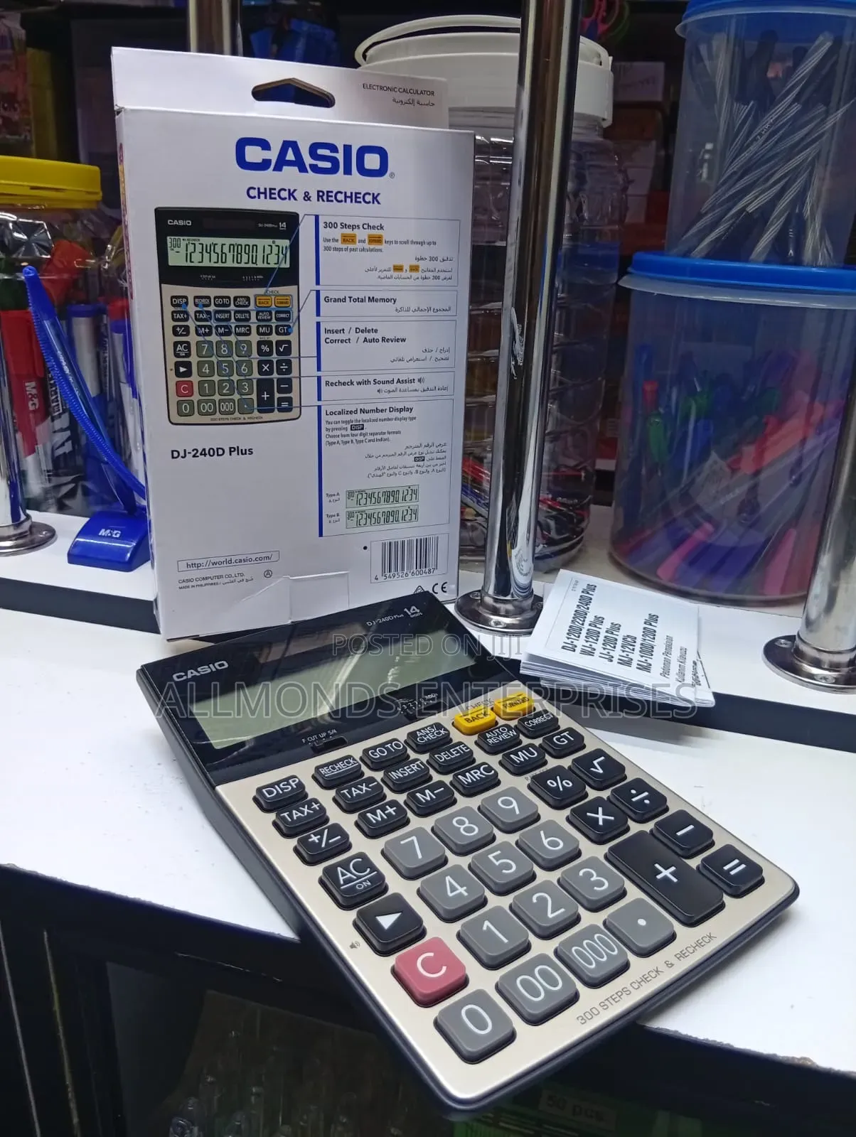 Casio Calculator Dj-240 Plus (14digits)