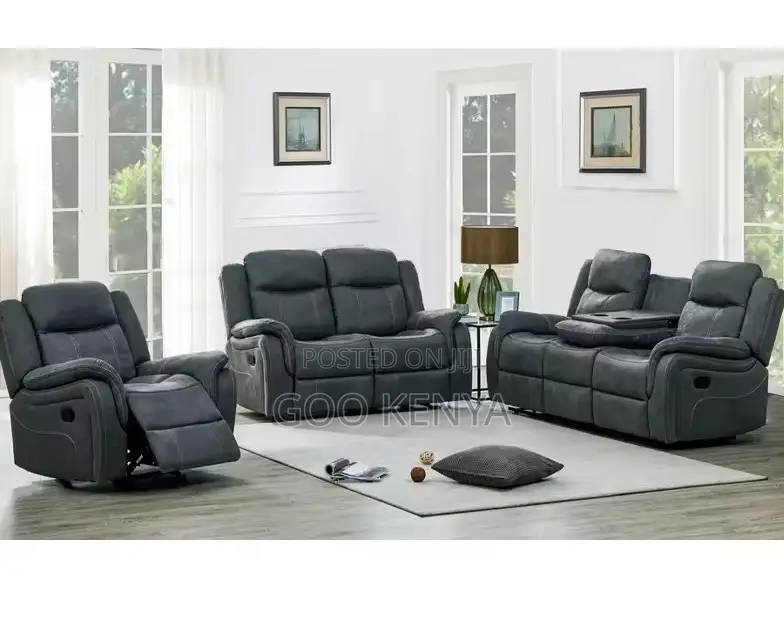 Home Sofa; Multi-Seat Recliner Sofa With Smooth Footrest Operation