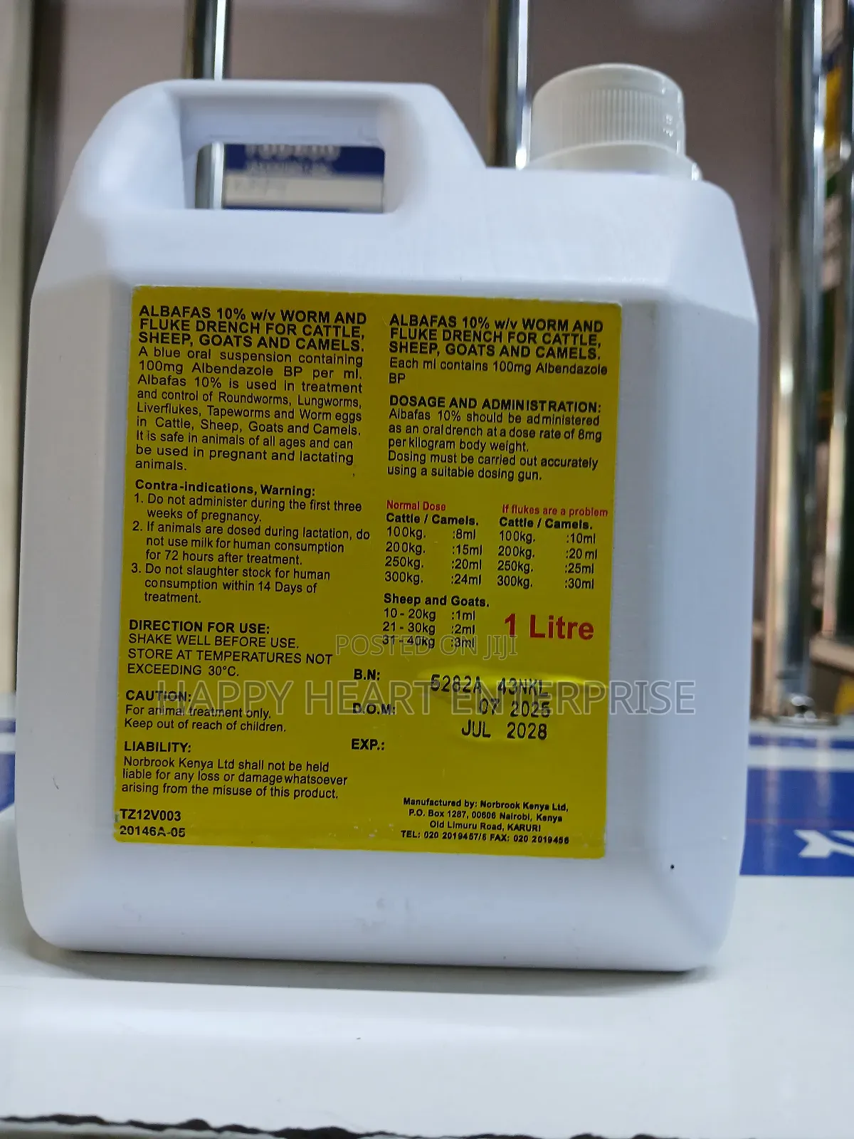 Albafas 10% Dewormer (Albendazole 10%) 1l