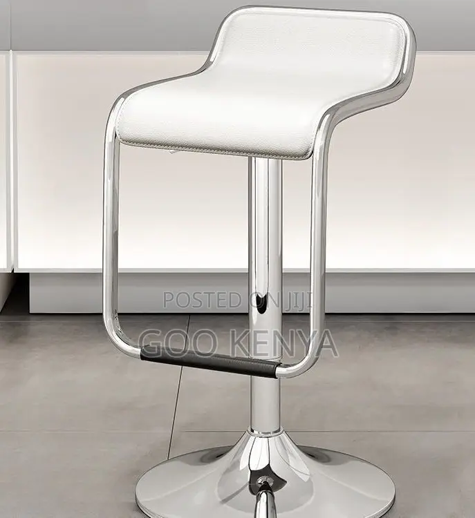 Home Counter Stool; Modern High Stool With Adjustable Swivel Base