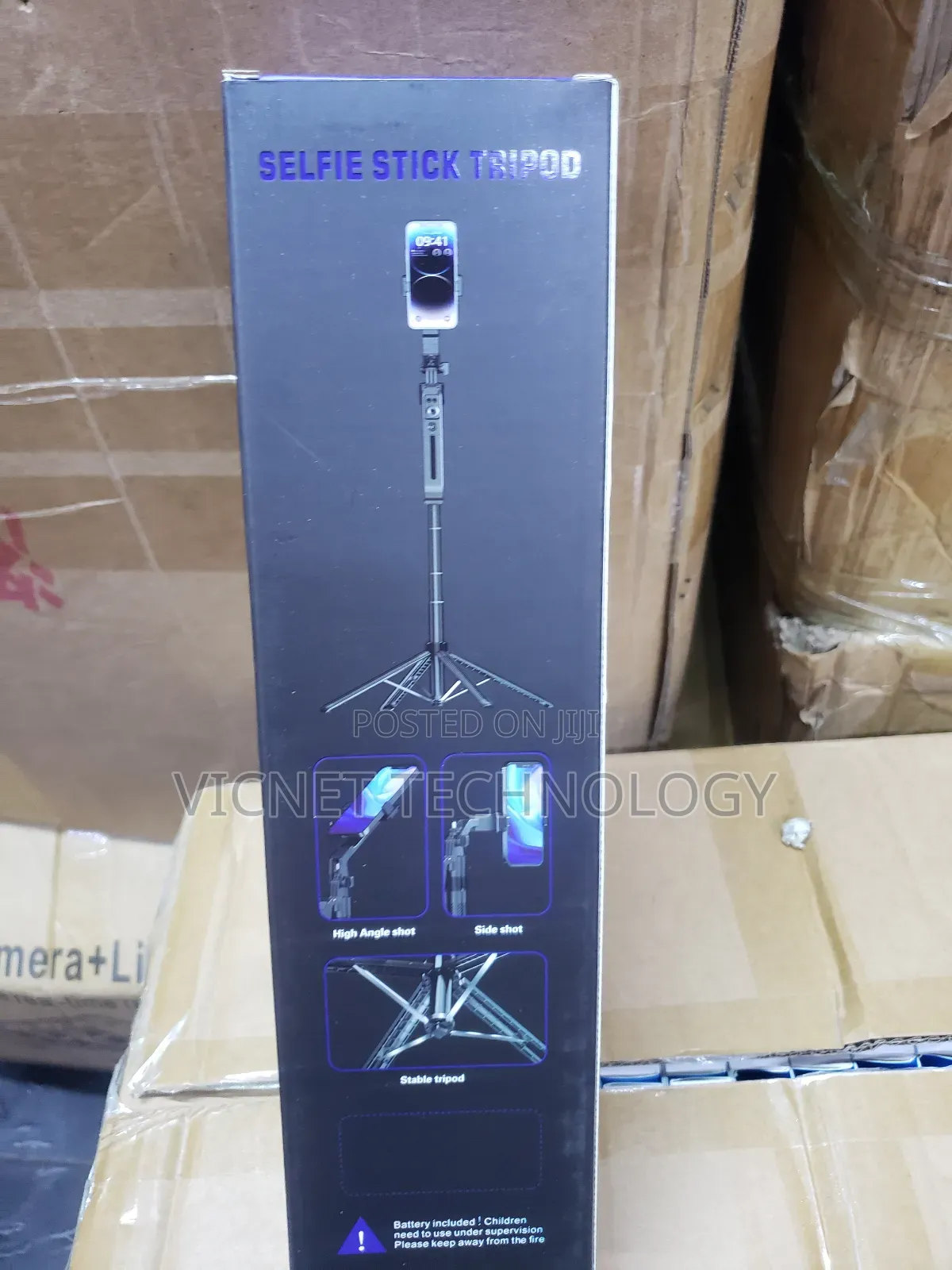 1.8m Ai Face Tracking Selfie Tripod Stand With Lights