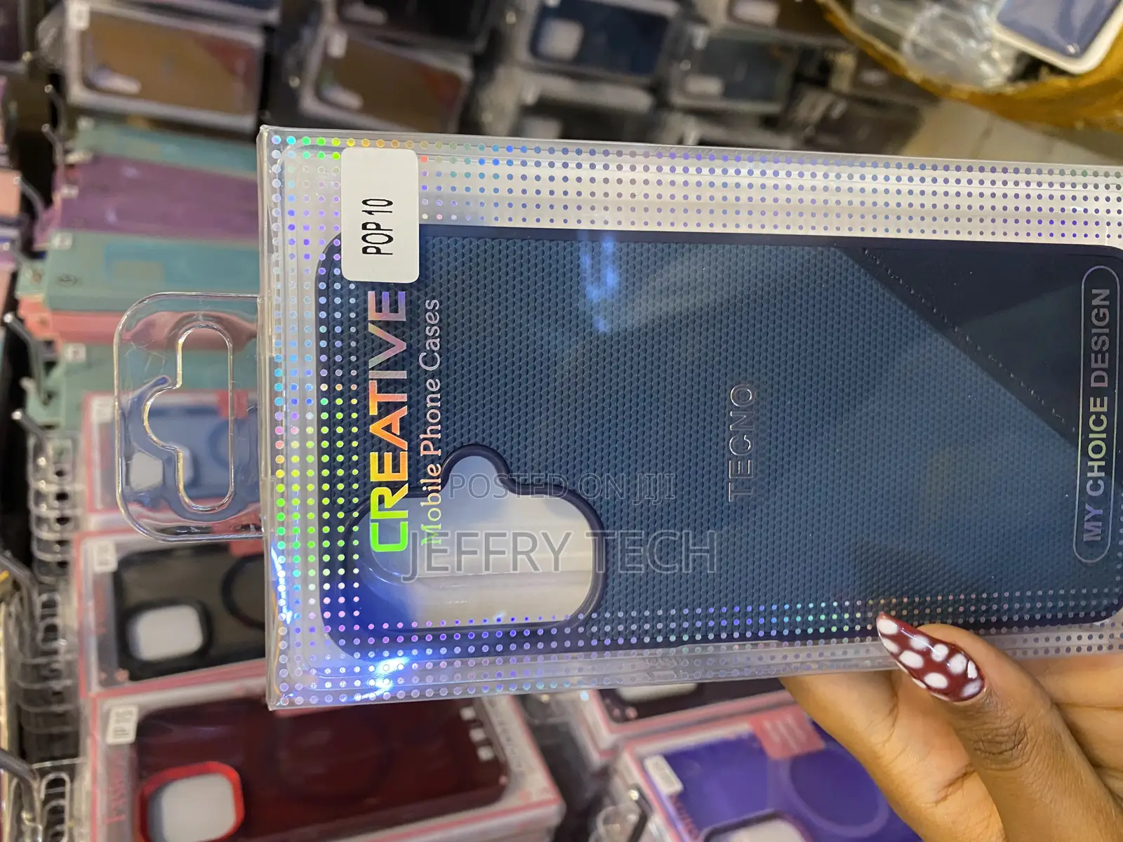 Vikiser Leather Soft Rubber Back Skin Cover for Tecno Pop 10