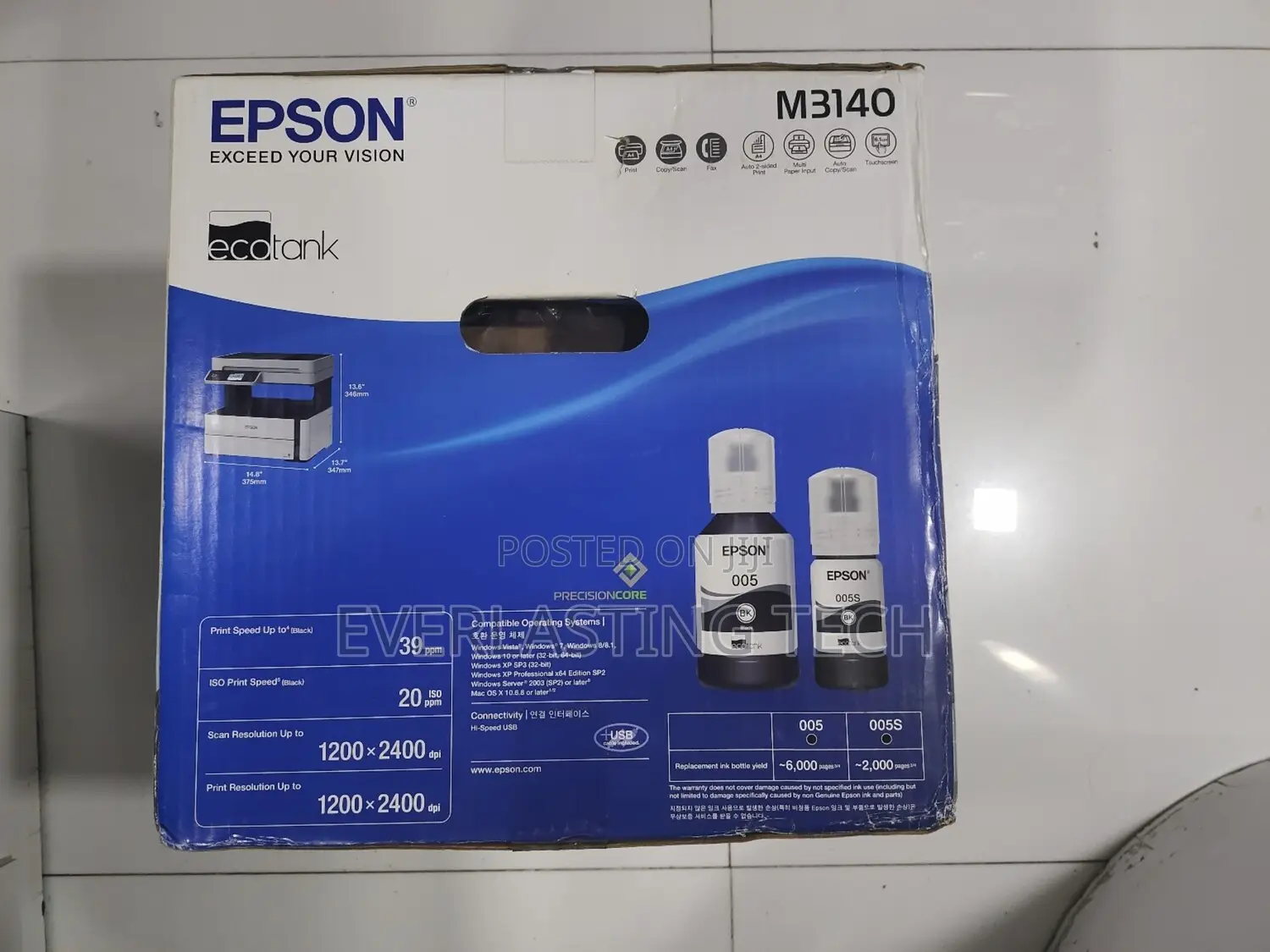 Epson Ecotank M3140 Mono Duplex 4 in 1 Ink Tank Printer