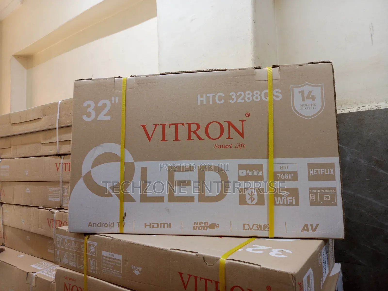 Vitron 32′′ 3288qfs Qled Smart Android Tv New 2025 With Warranty