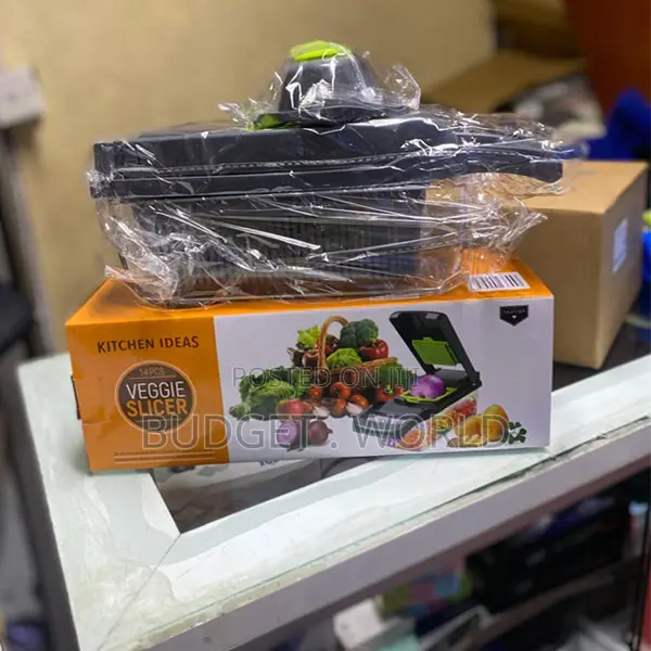 Modern Design With Stainless Steel Sharp Blades 14 in 1 Veggie Chopper