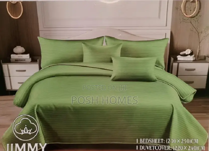 Green Striped Quality Striped Duvet Cover Hotel Quality