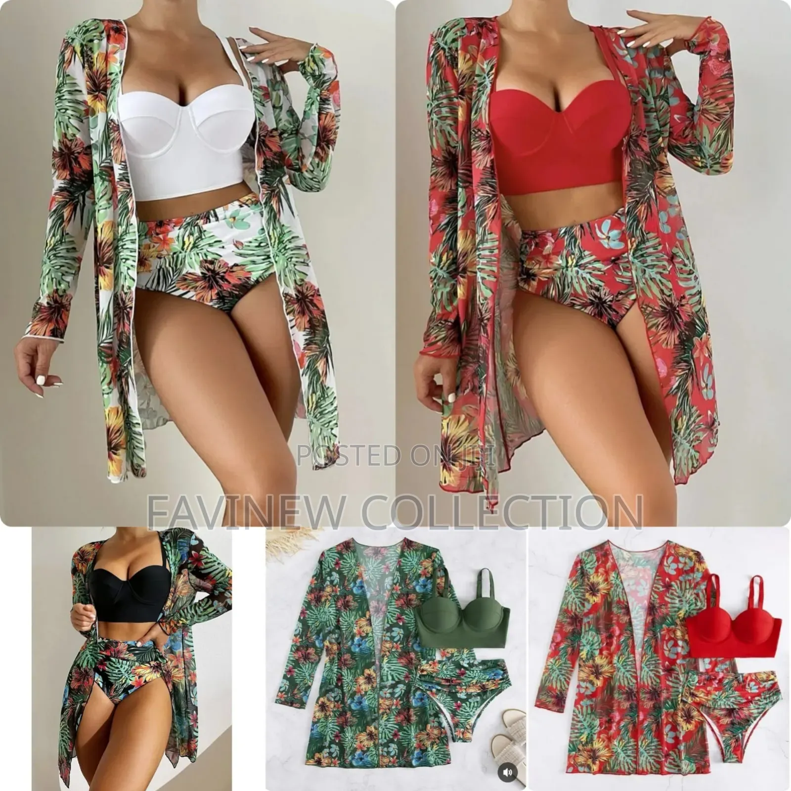 3 in 1 High Quality Swimming Costumes